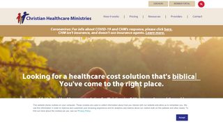 Christian Healthcare Ministries | Healthcare cost sharing ministry    
