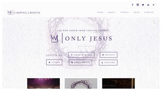 Casting Crowns Official Website + Only Jesus Available Now